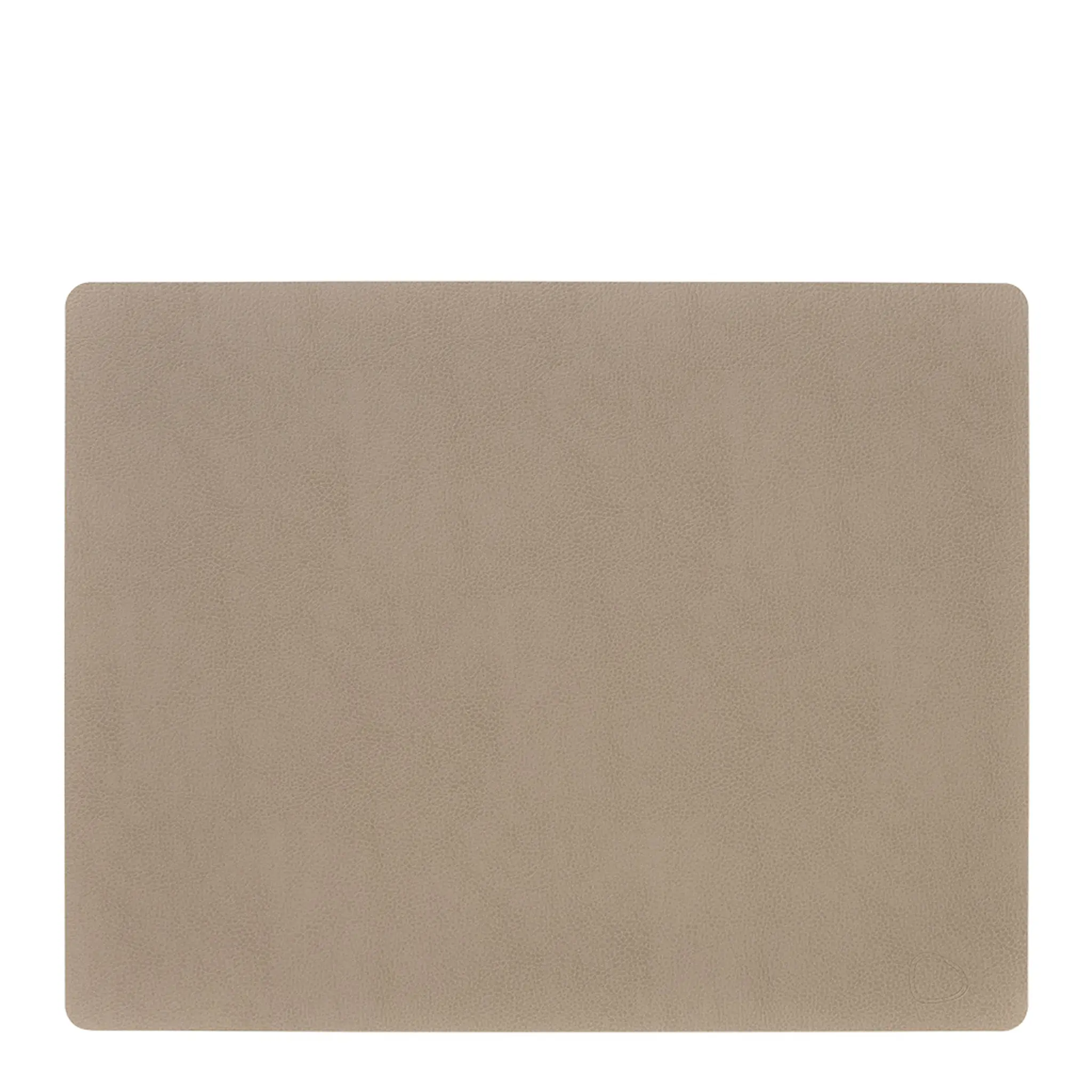 LIND DNA Leather Serene Square bordbrikke L 35x44 cm mole grey