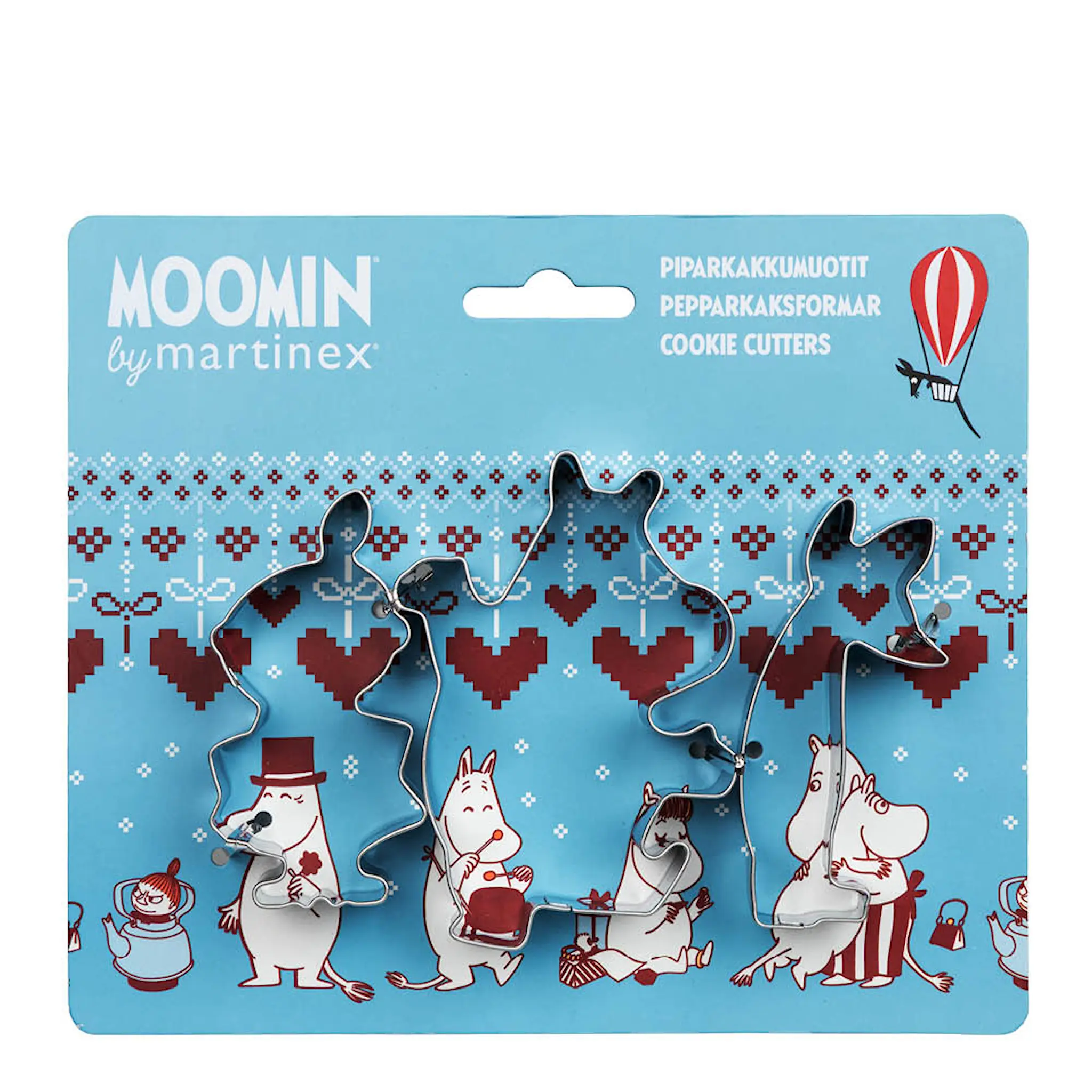 Martinex Mumin Pepparkaksformar 3-pack Midvinter stål