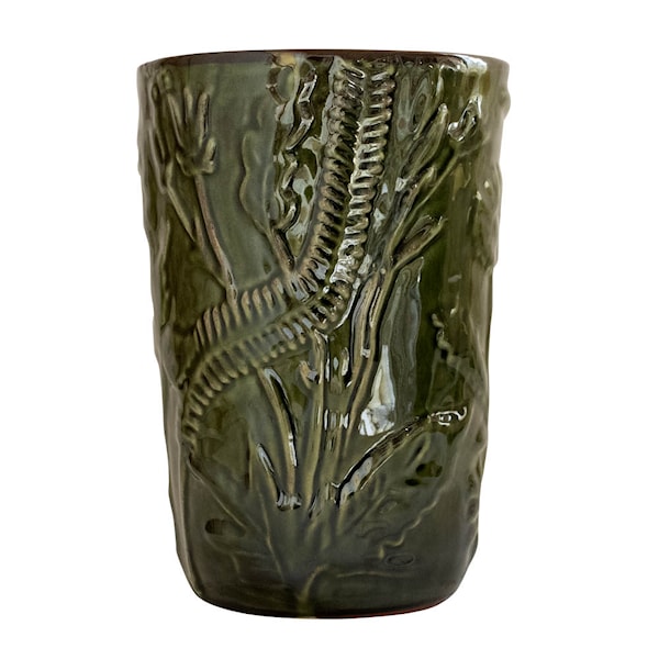 Flora vas cylindro 20 cm grön