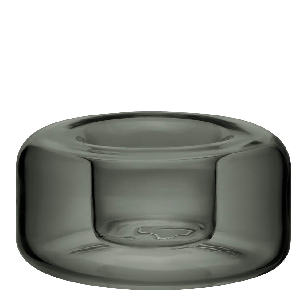 Kosta Boda Happy lyslykt 4,7 cm antracit