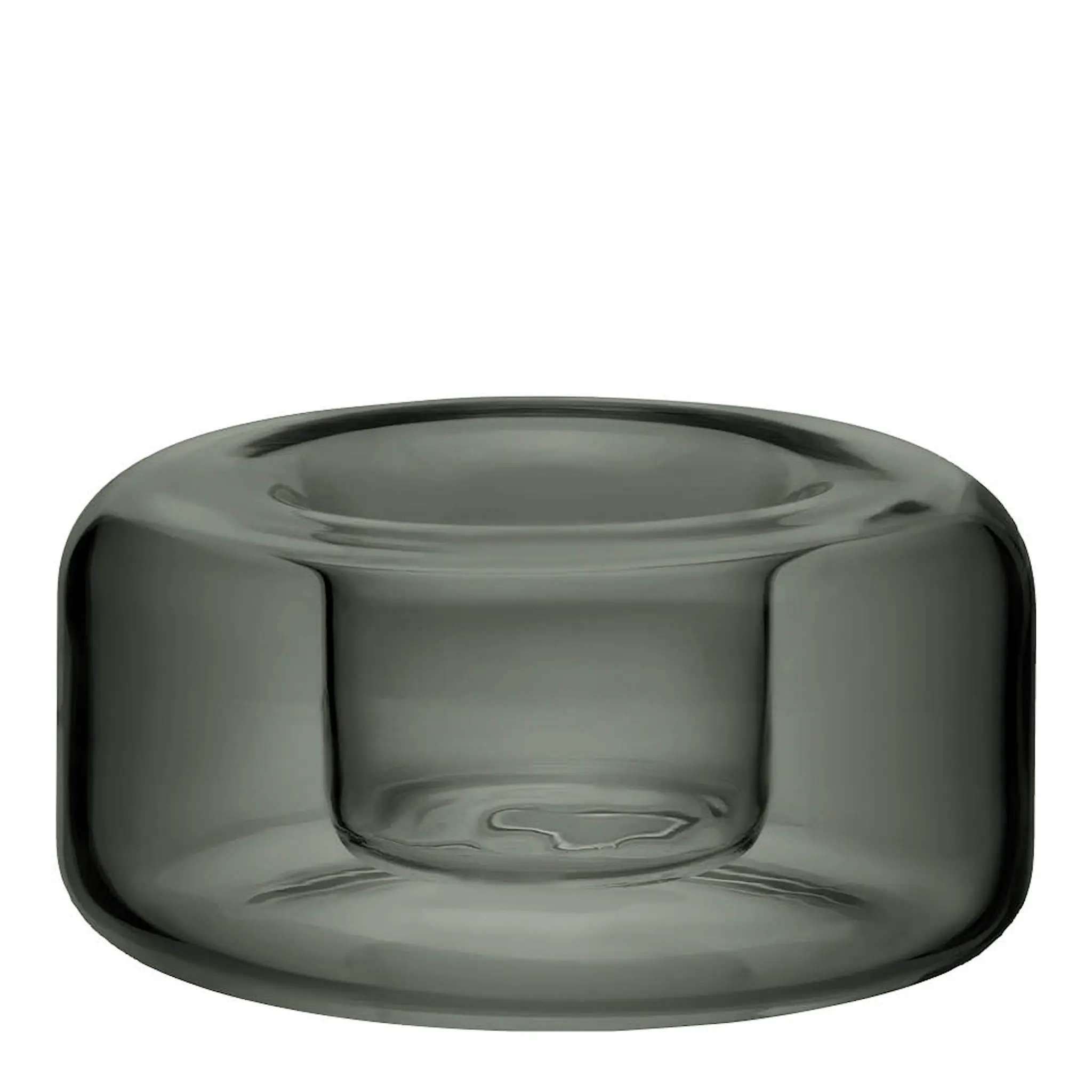 Kosta Boda Happy ljuslykta 4,7 cm antracit