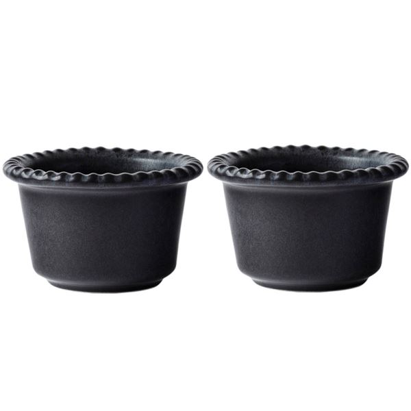 PotteryJo Daria skål 12 cm 2 stk ink black