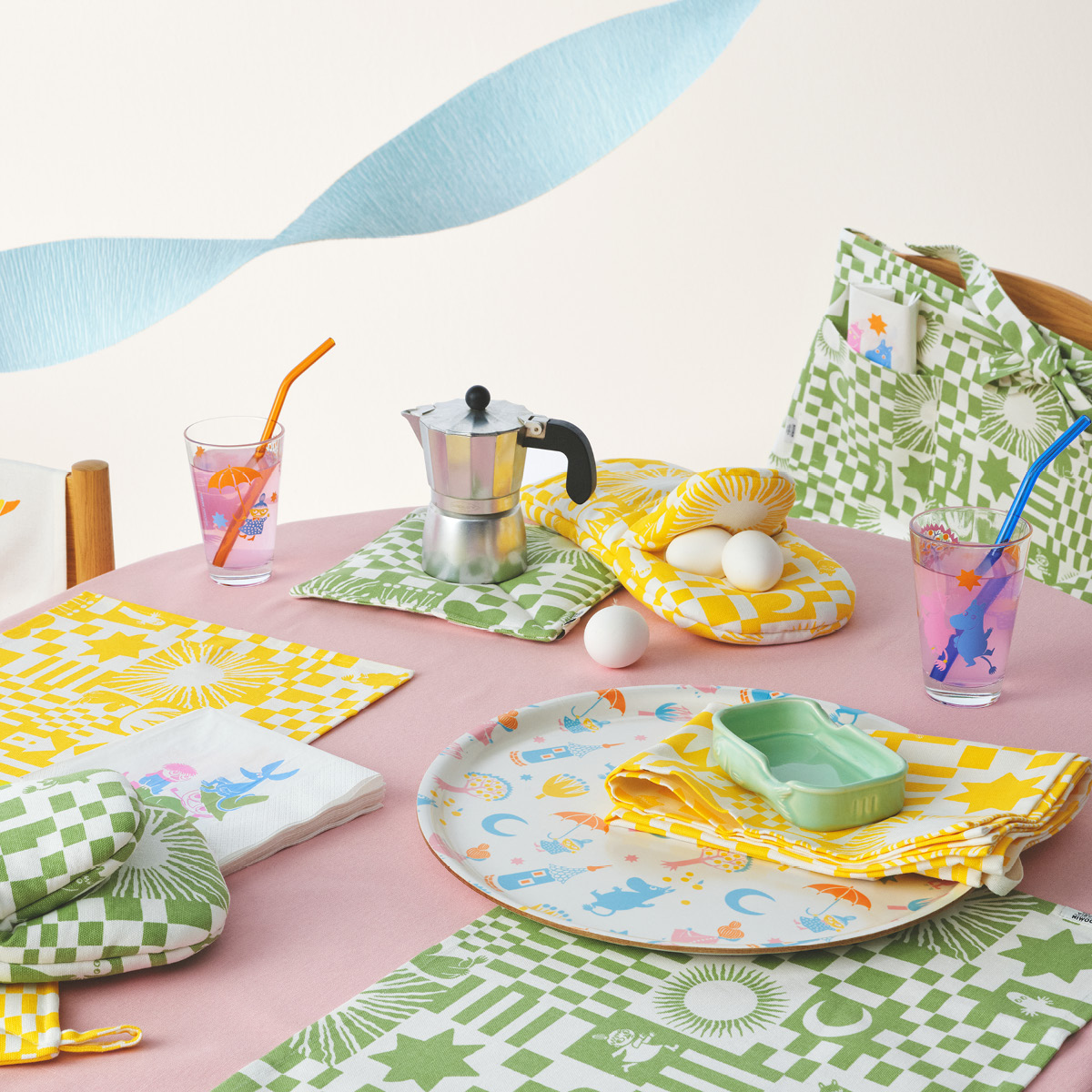 Moomin Arabia Muumi Patakinnas Juhlat 33x16 cm Keltainen