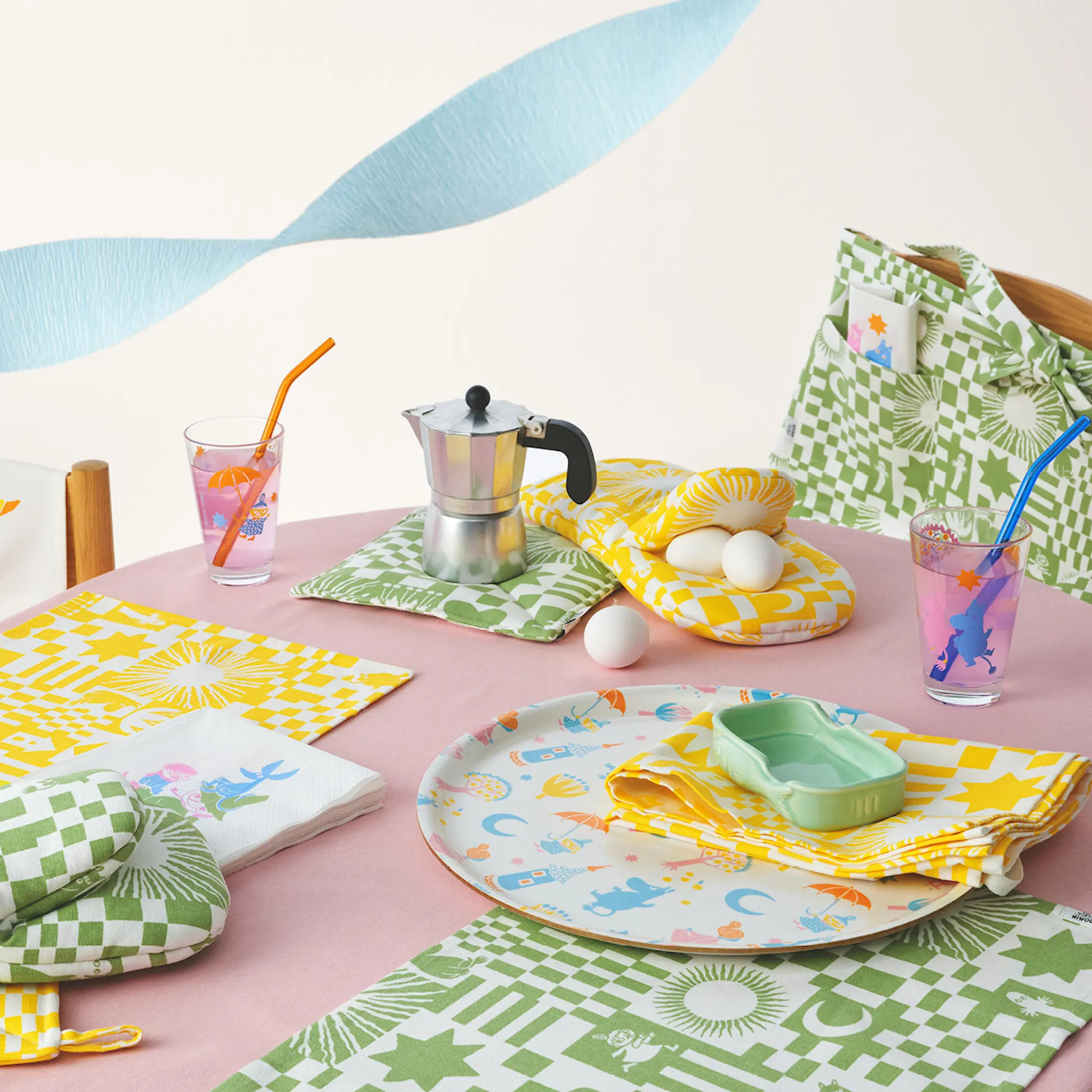 Moomin Arabia Mumin Fest grytvante 33x16 cm gul