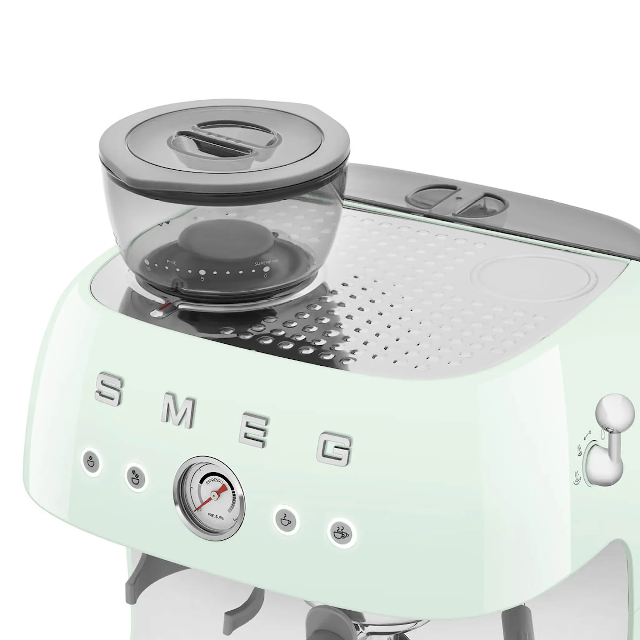 Smeg Smeg Manuell Kaffemaskin med Kvarn EGF03 Pastellgrön
