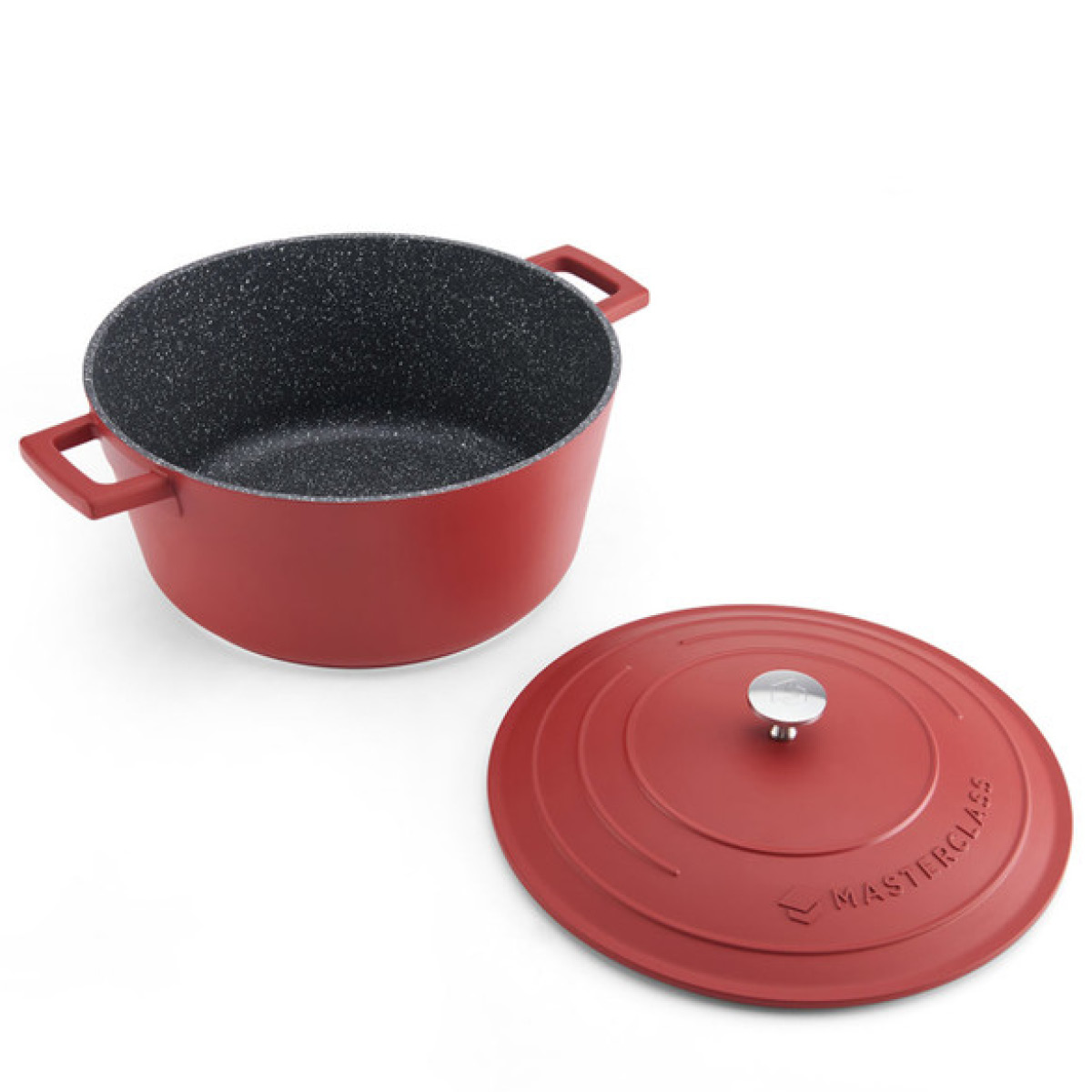 MasterClass Cast Aluminium gryta 5 L röd