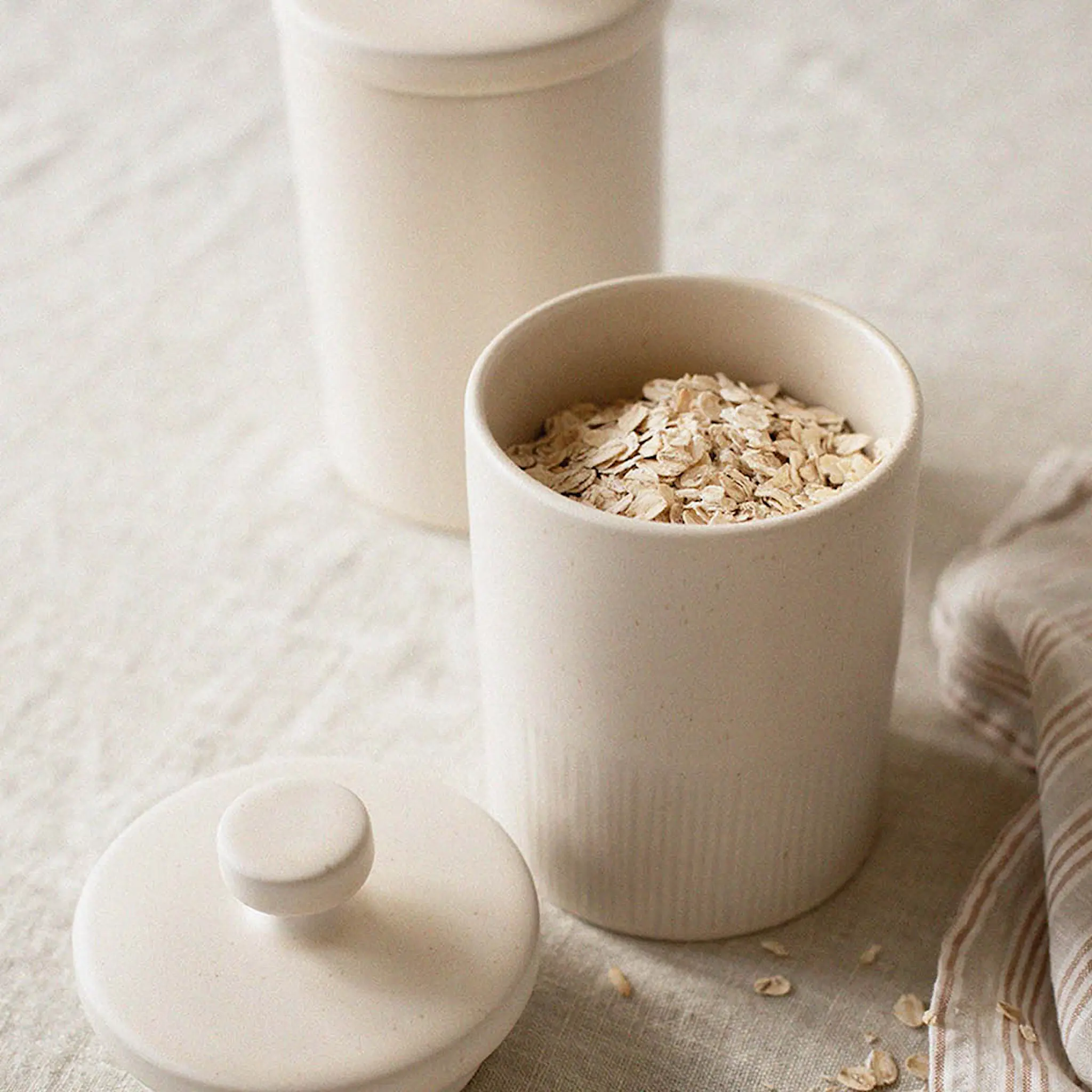 Tell Me More Palermo förvaringsburk small 18 cm cream