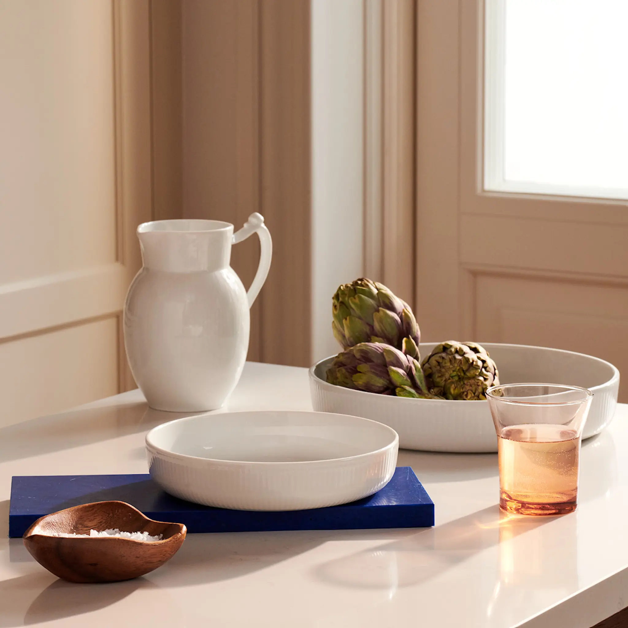 Royal Copenhagen White Fluted Ungsform 27x27 cm