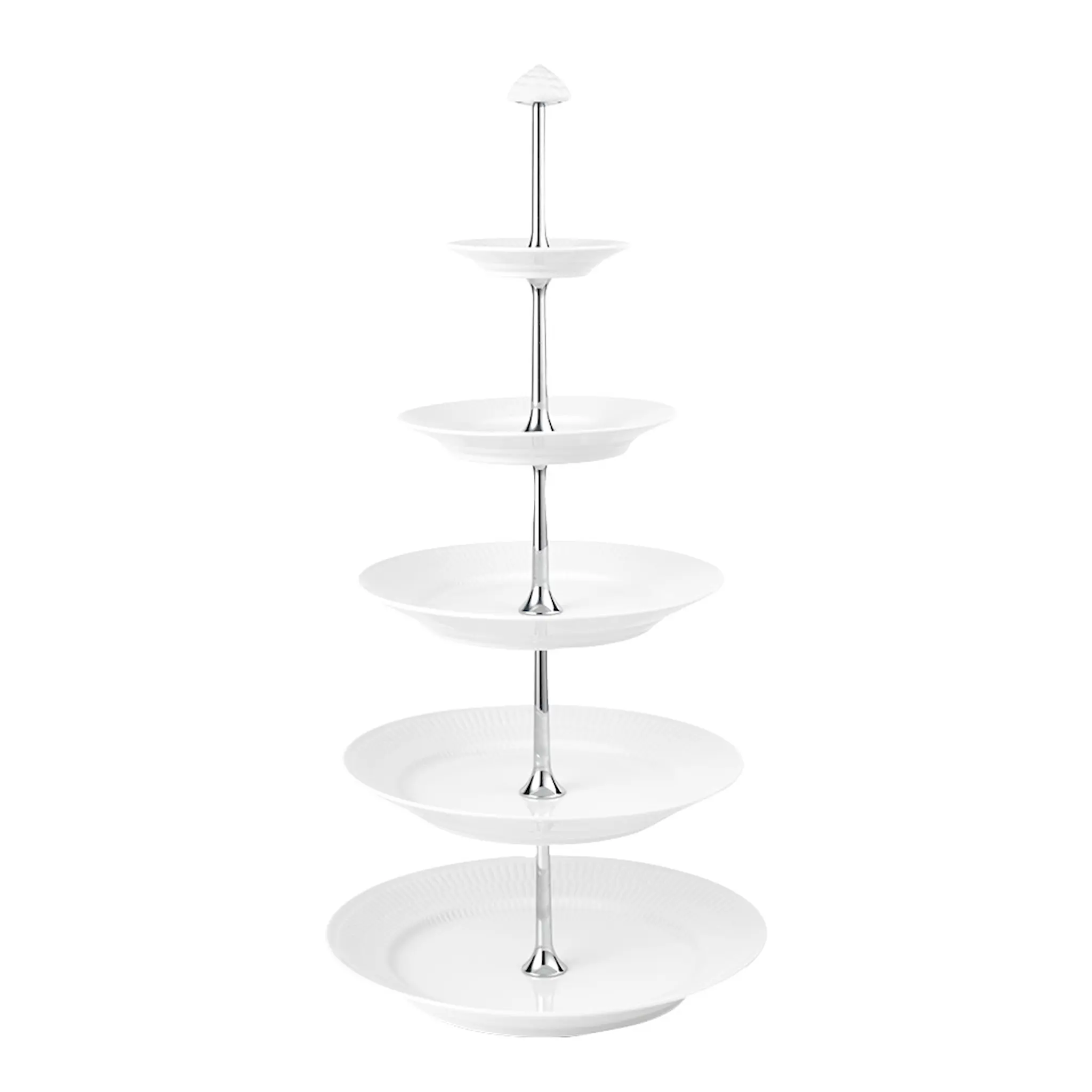 Royal Copenhagen White Fluted Fat 5 våningar