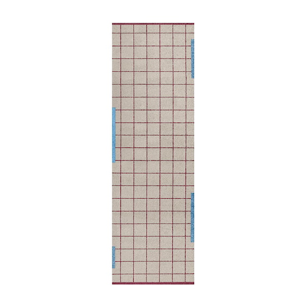 Network golvmatta 240x77 cm vinröd