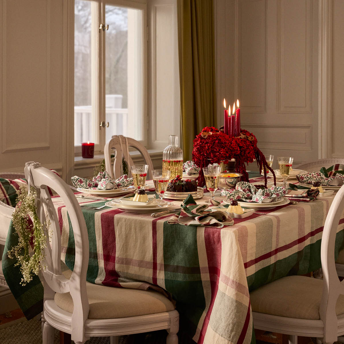 Lexington Original bomullsserviett 50x50 cm blomstertrykk