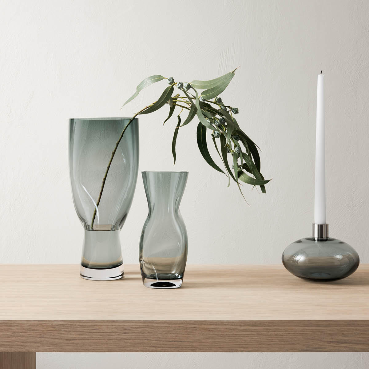 Orrefors Squeeze vase 34 cm blå