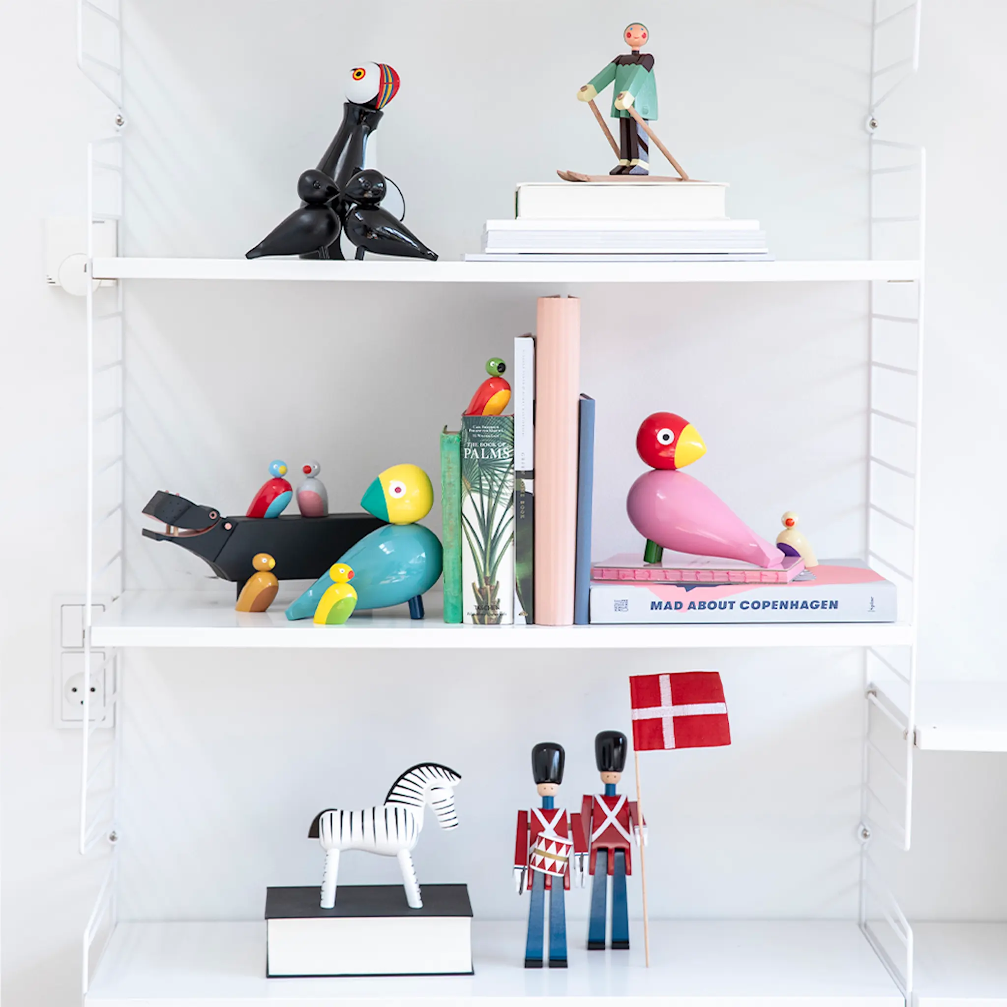 Kay Bojesen Denmark Lunni Koriste 19,6 cm Maalattu pyökki