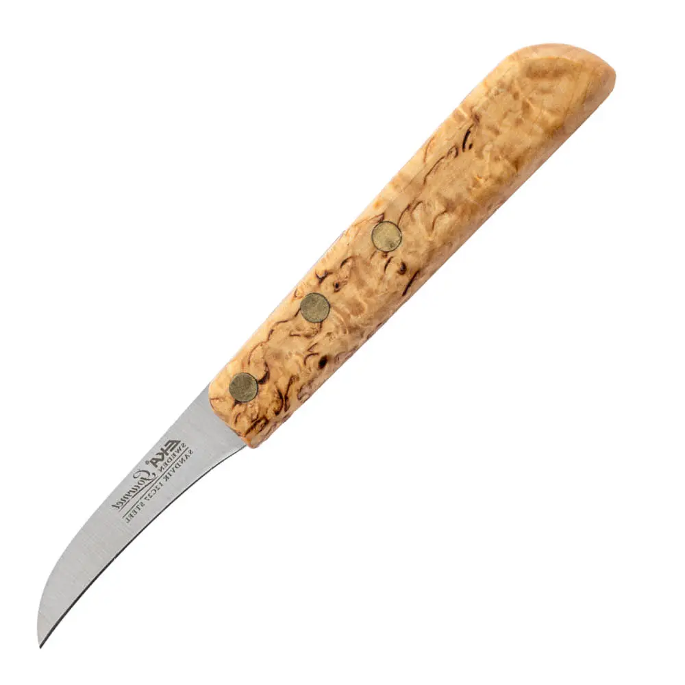 Gourmet skrellekniv 7 cm tre