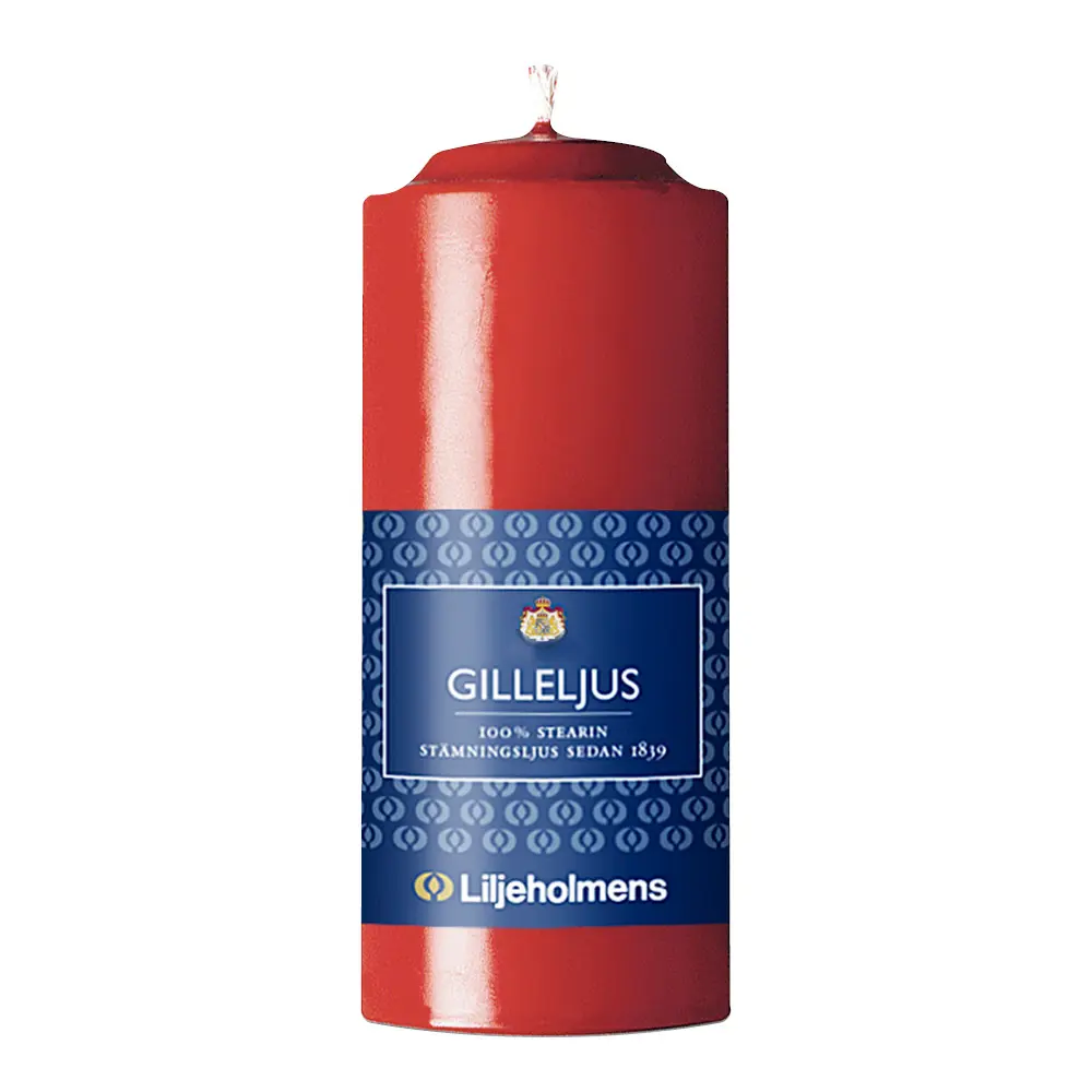 Gilleljus Pöytäkynttilä 12 cm Punainen