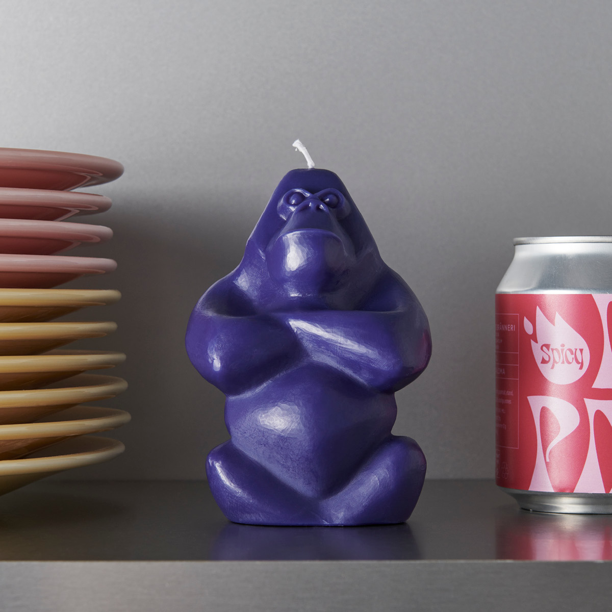 Kosta Boda Gabba Gabba Kynttilä 11,5 cm Sininen