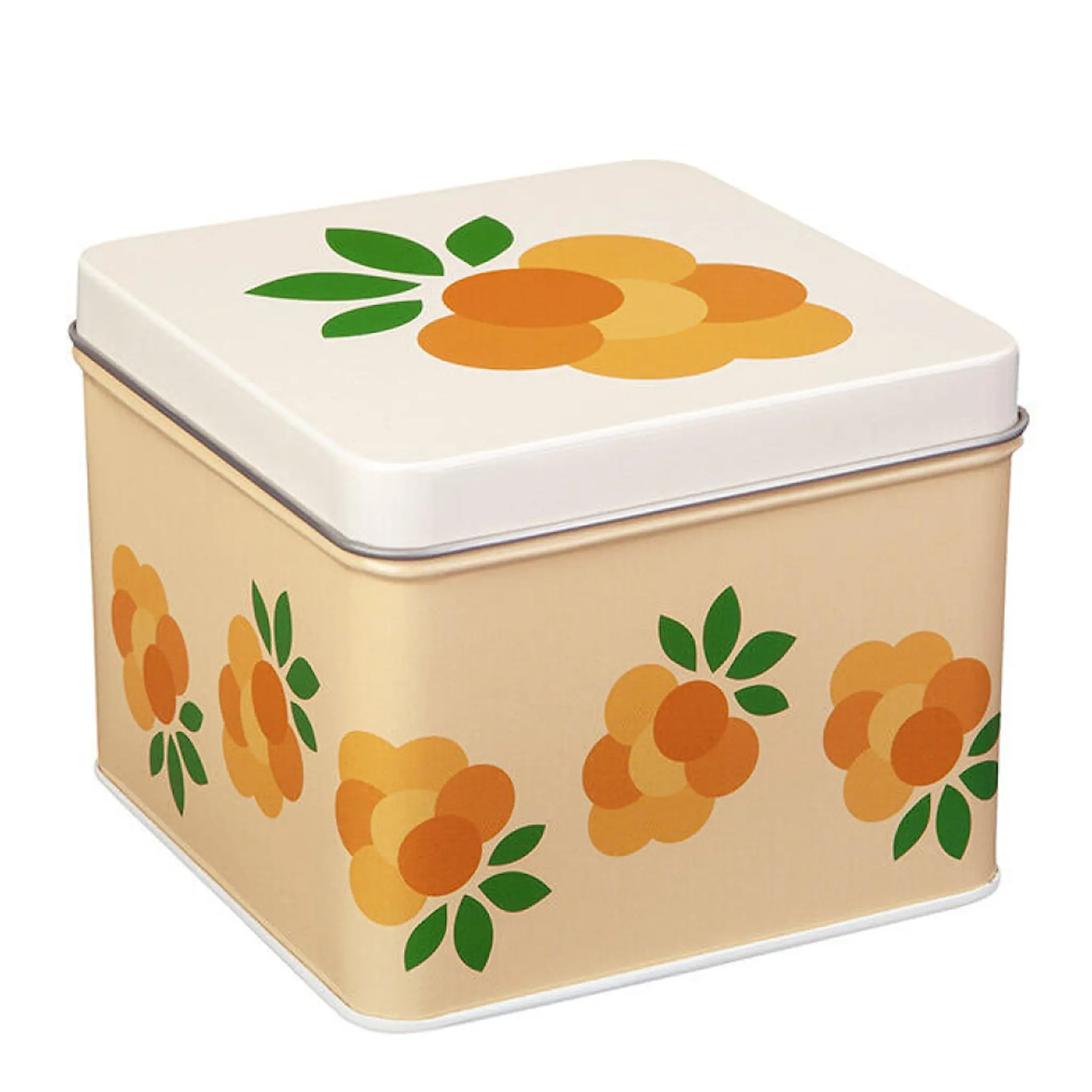 Blafre Hjortron matlåda / förvaringslåda 10x10 cm gul