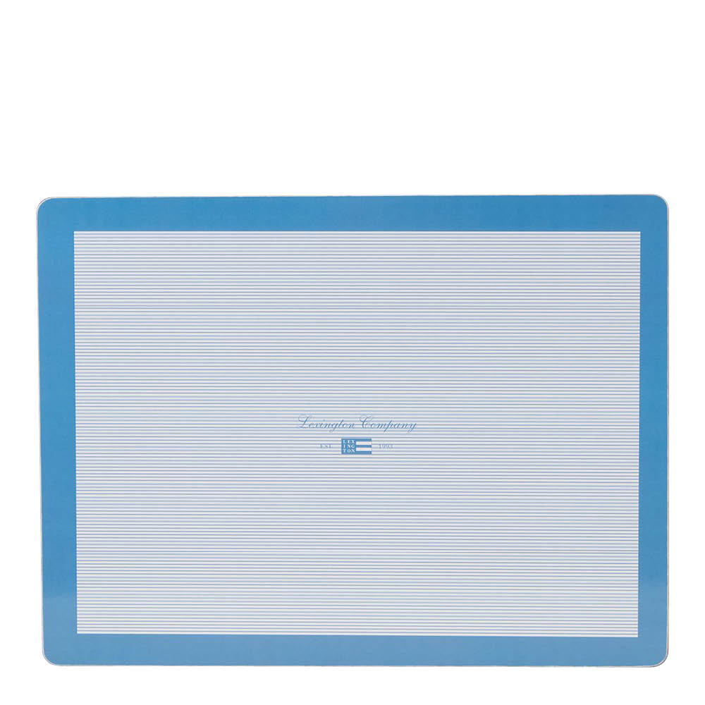 Lexington Bordstablett dubbelsidig 30x40 cm 2-pack vit/blå