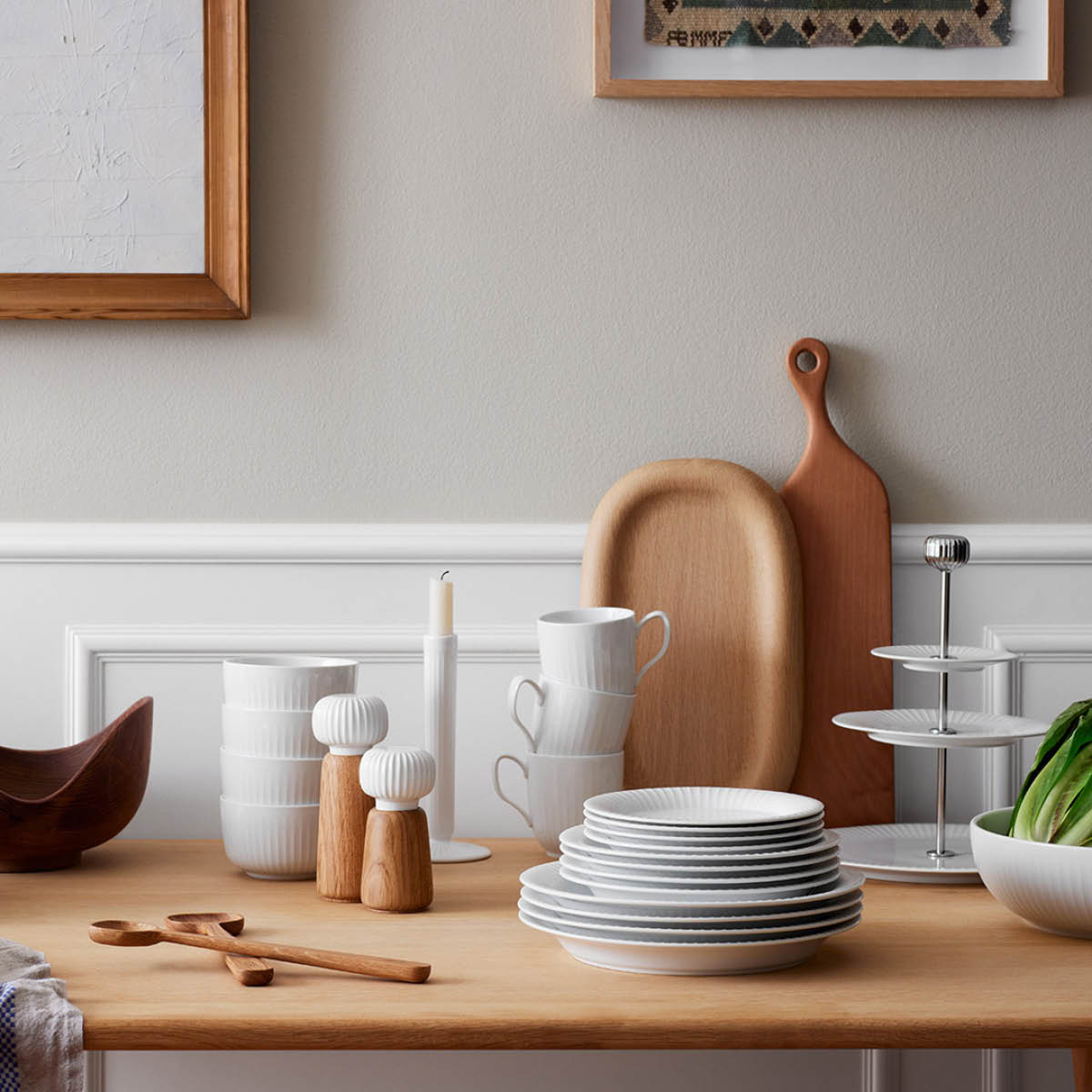 Kähler Hammershøi Skål 21 cm Vit