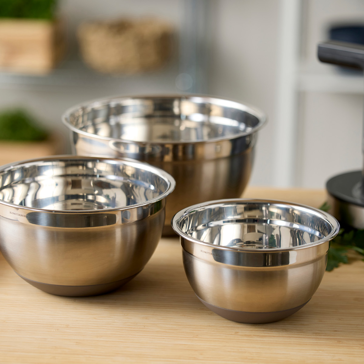 Blomsterberg Miksebolle m/silikonbunn 1,5L latte