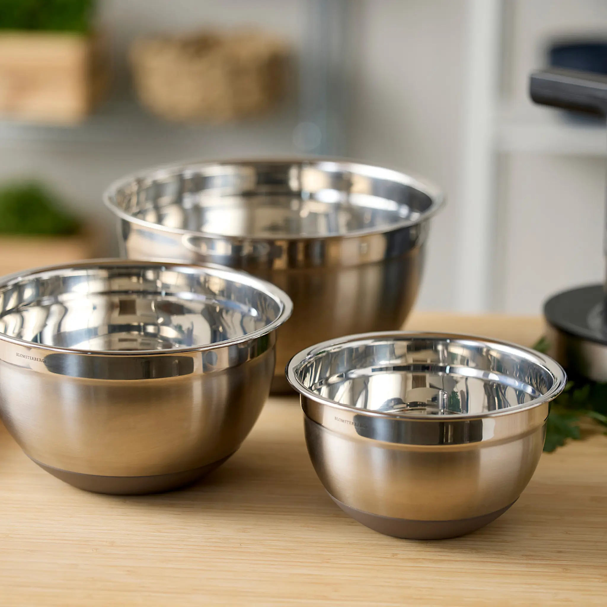 Blomsterberg Miksebolle m/silikonbunn 1,5L latte