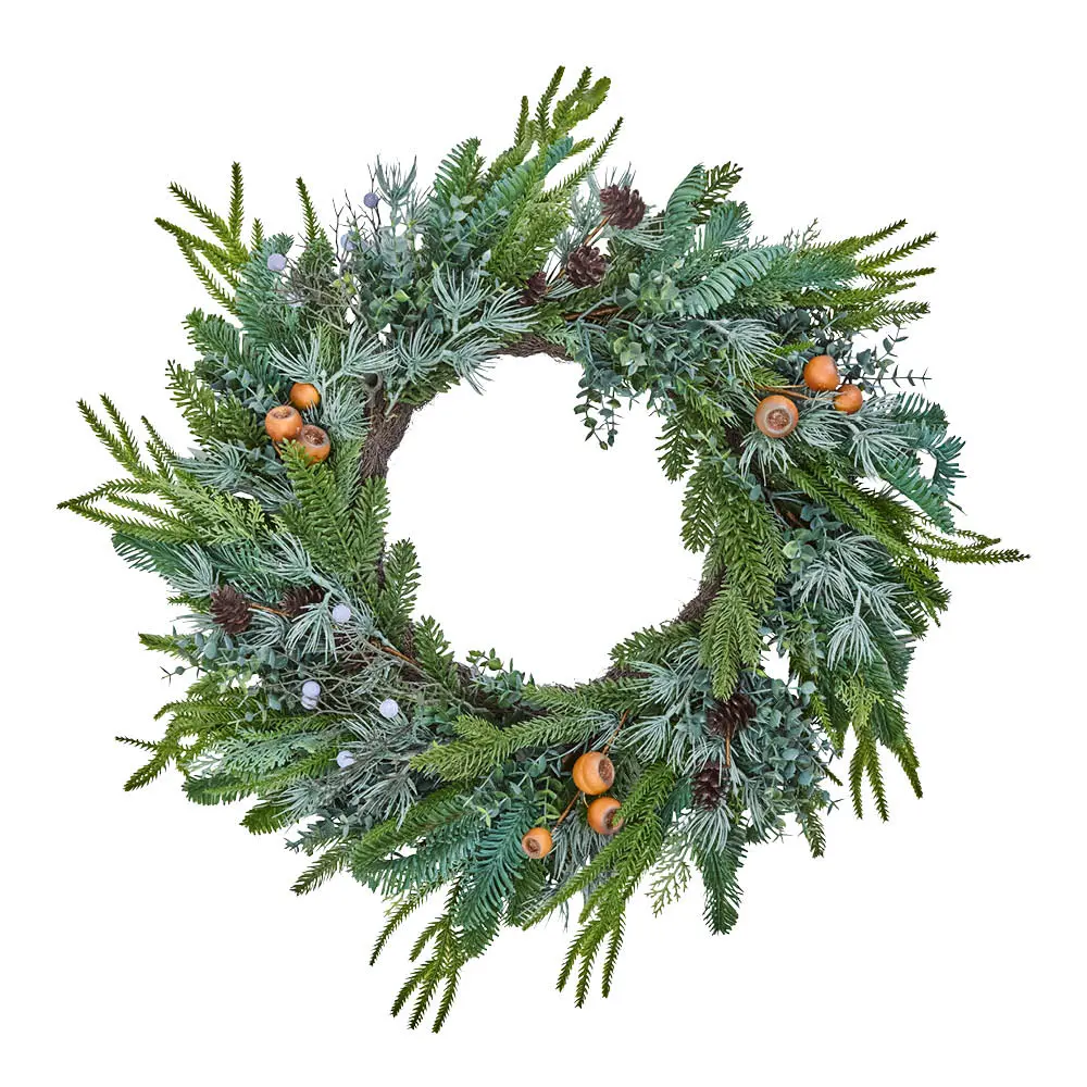 Deco krans 68 cm grønn