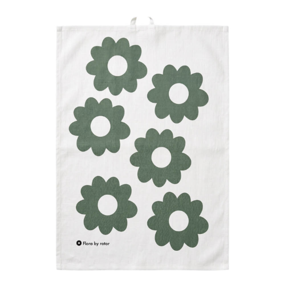 Rotor Design Flora by Rotor kökshandduk 50x70 cm naturgrön