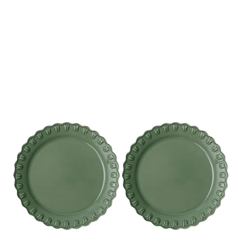 Tulipa Lautanen 26 cm 2 kpl Verona Green