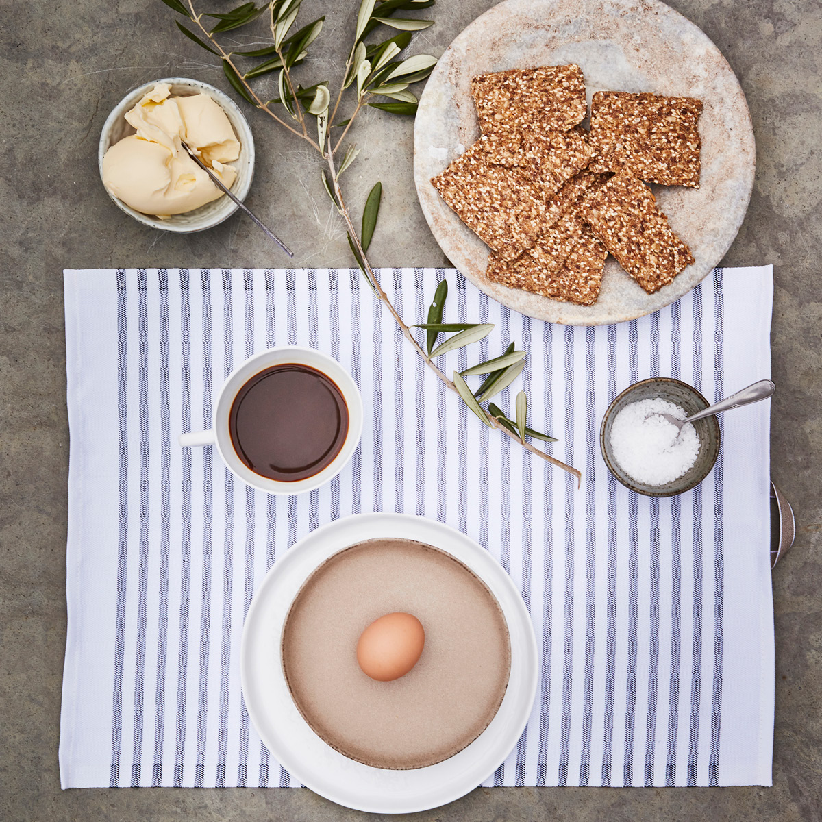 Ekelund Tvärs Keittiöpyyhe 35x50 cm Harmaa