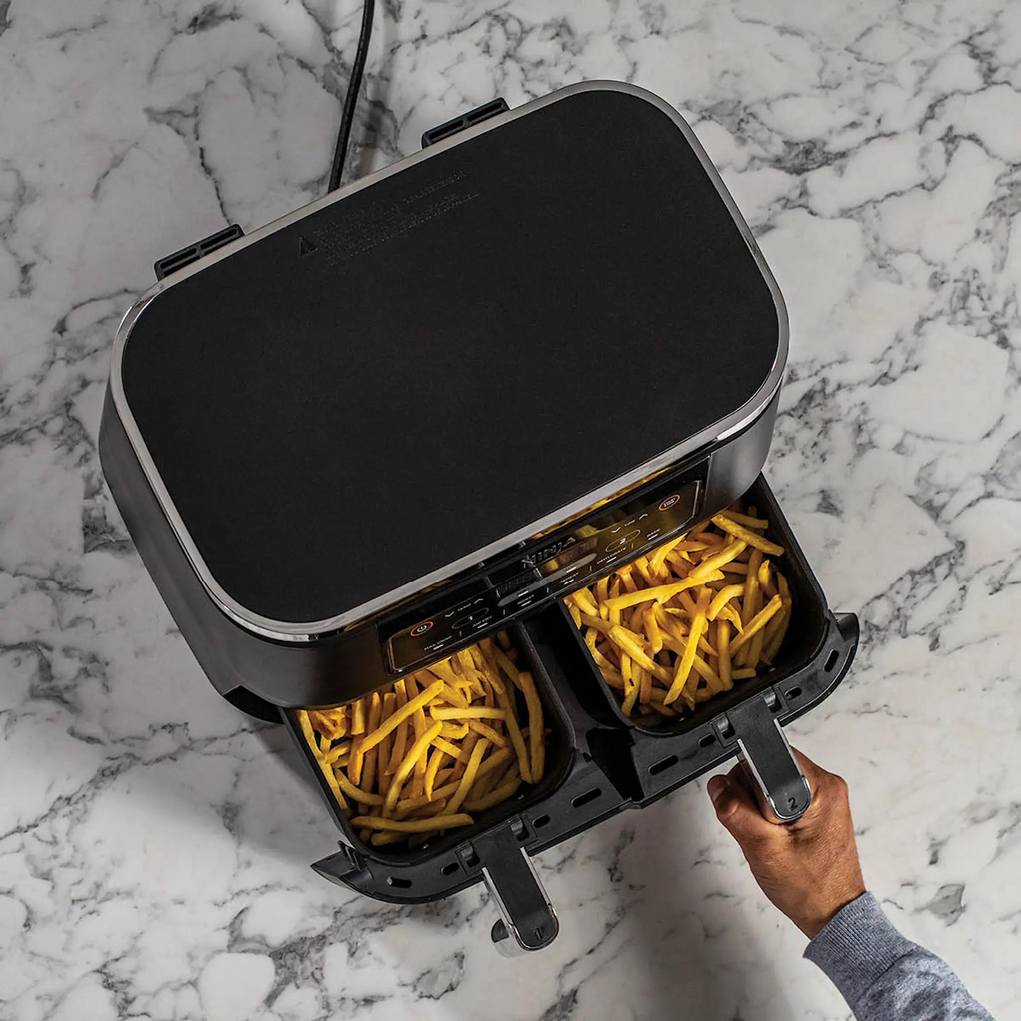 Ninja Foodi dual zone airfryer 7,6L svart hover