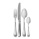 Brush bestickset 16 delar silver finish
