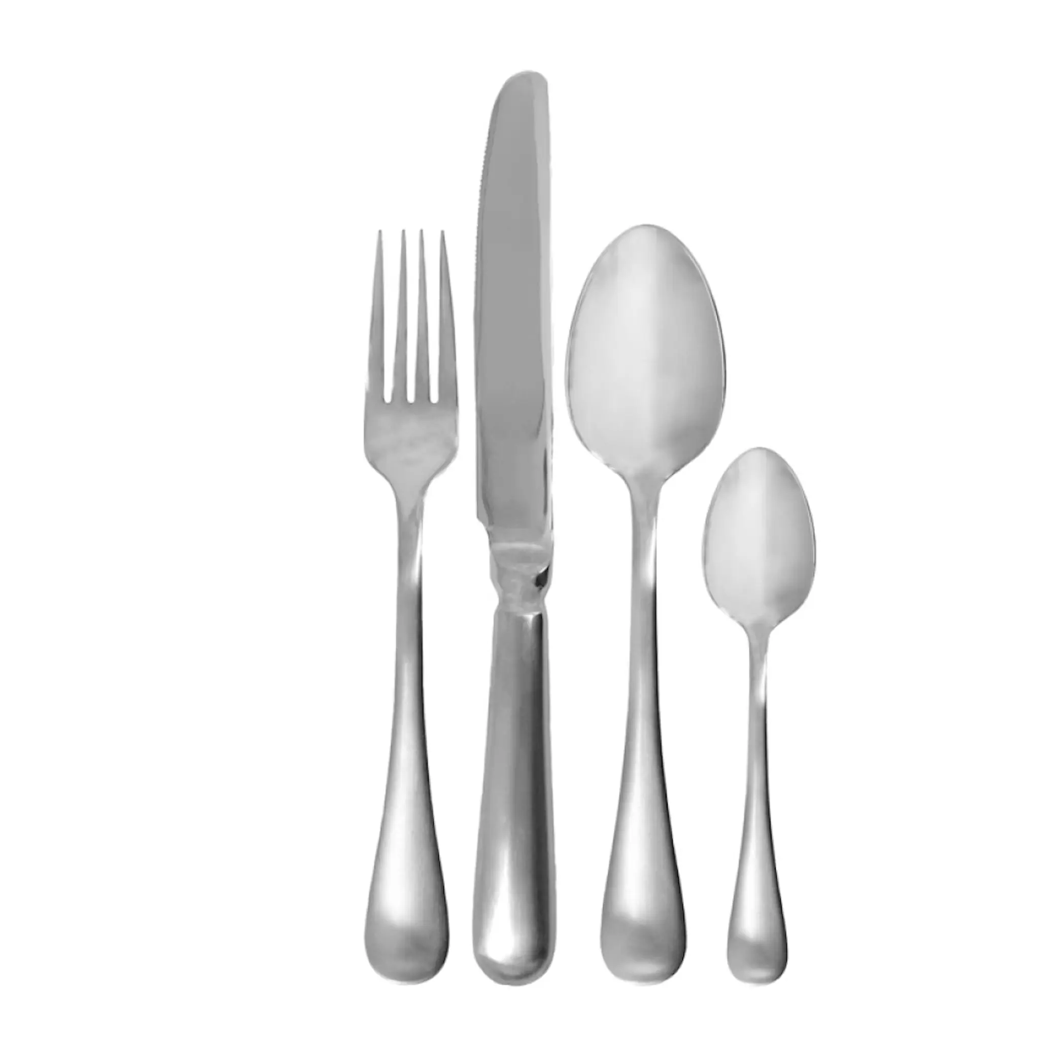 House Doctor Brush bestickset 16 delar silver finish