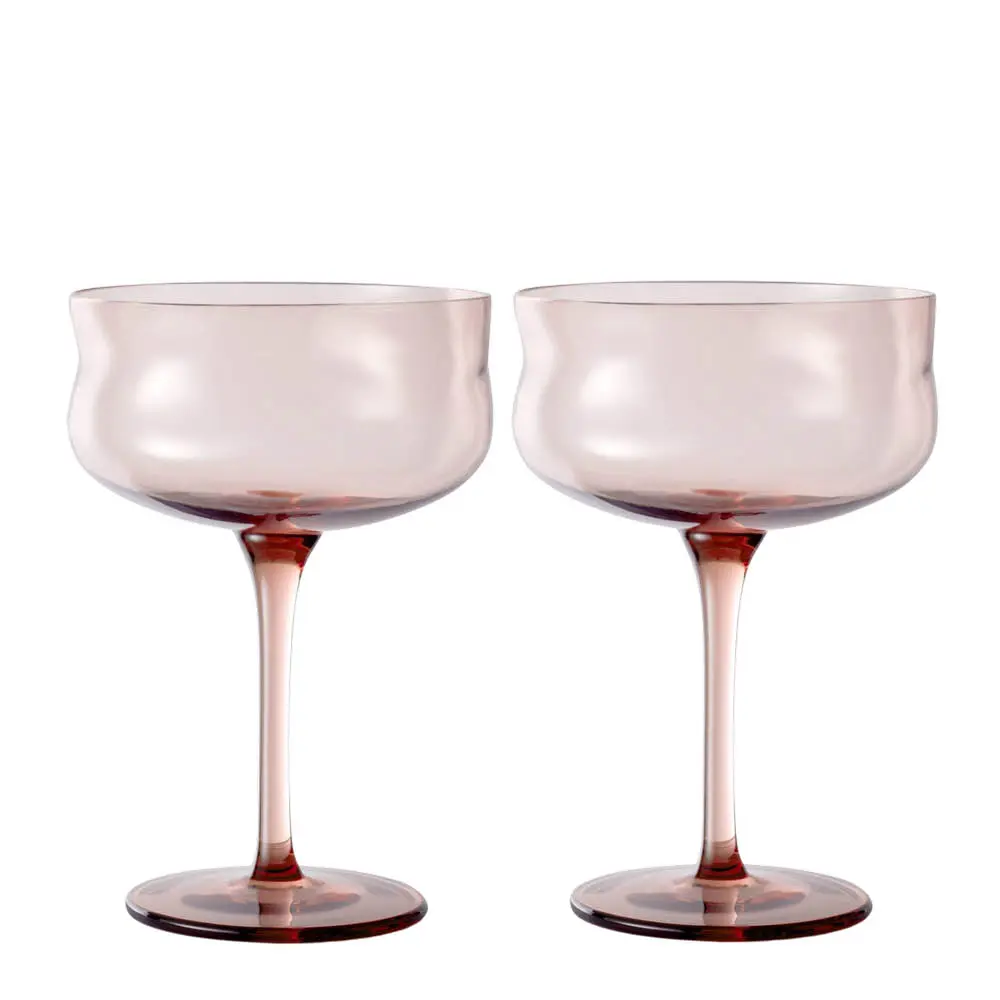 Swirl Coupe-cocktail glass 26 cl 2 stk Slit