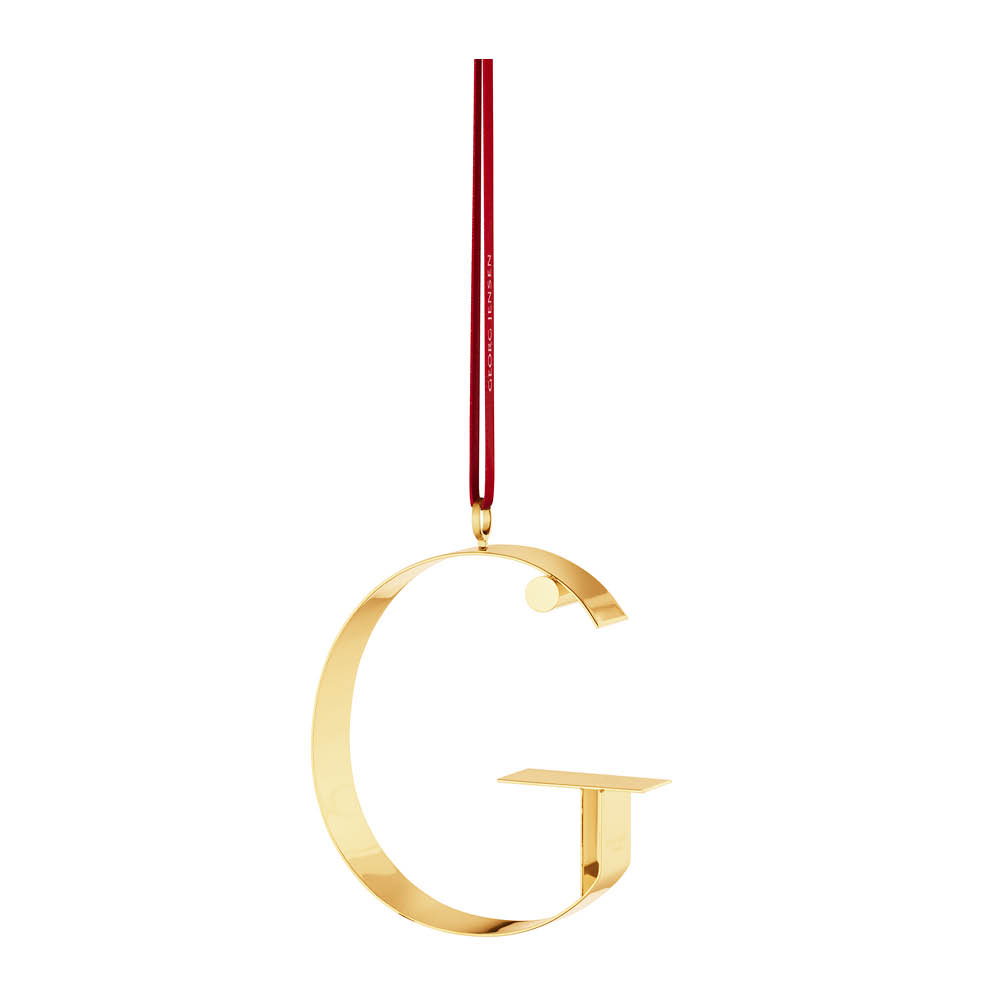 Georg Jensen Ornament pyntebokstav G gull