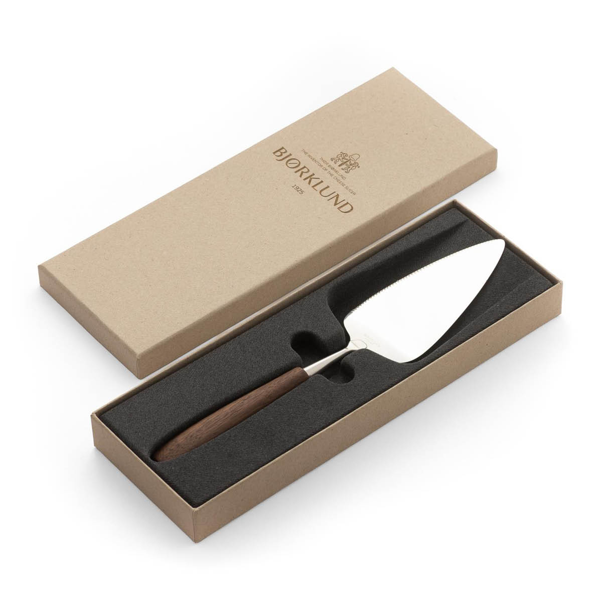 Bjørklund Träskaft fiskspade 25,5 cm valnöt