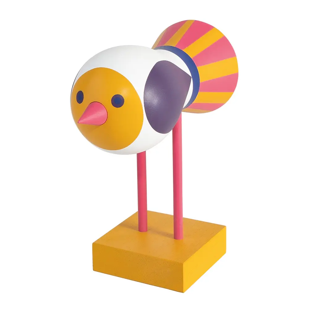 Birds 1967 Puulintu Nro 1 16 cm Liila/Keltainen