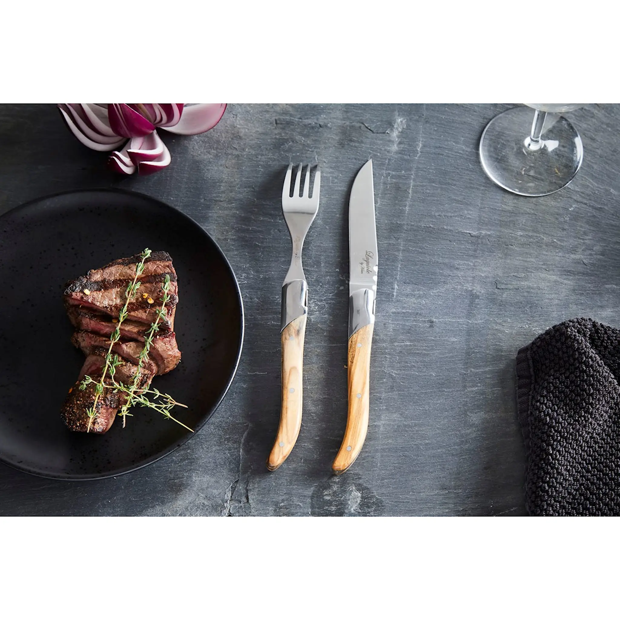 Laguiole by Hâws Laguiole by Haws Pihviveitsi 6 kpl Oliivi