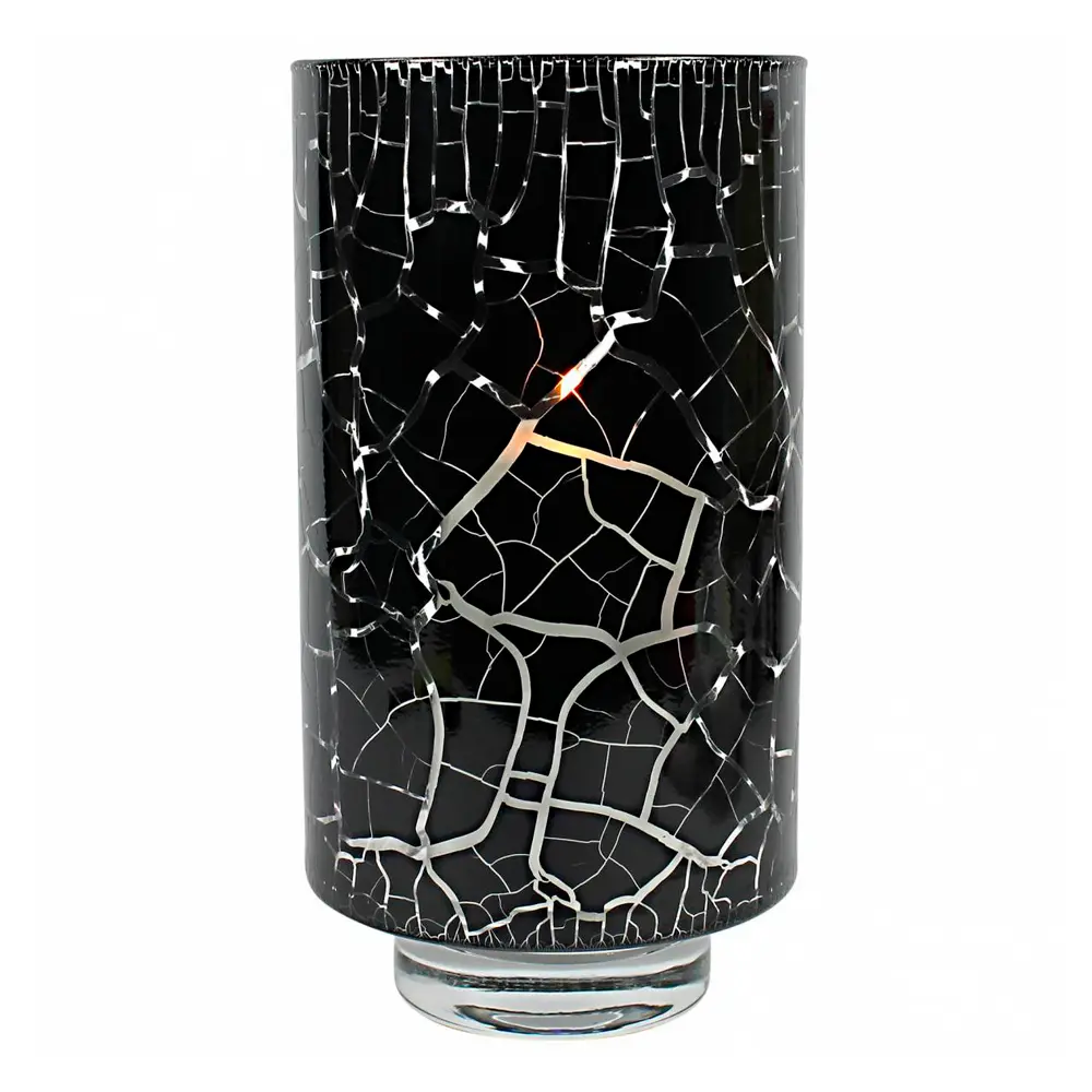 Desert lykt/vase 27 cm svart