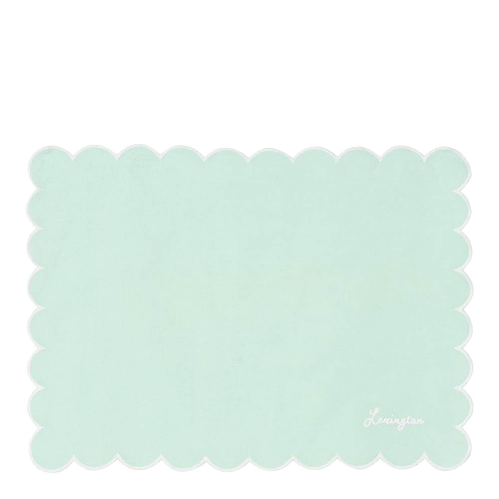 Lexington Bordstablett vaxad linne/bomull 35x45 cm grön