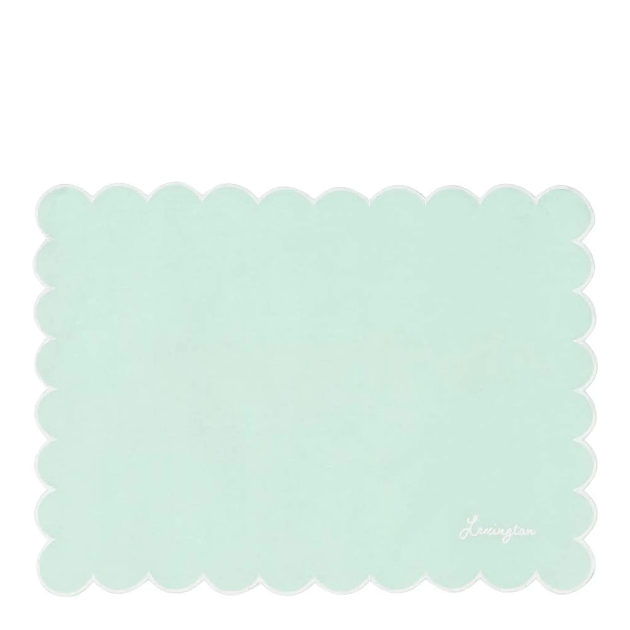 Lexington Bordstablett vaxad linne/bomull 35x45 cm grön