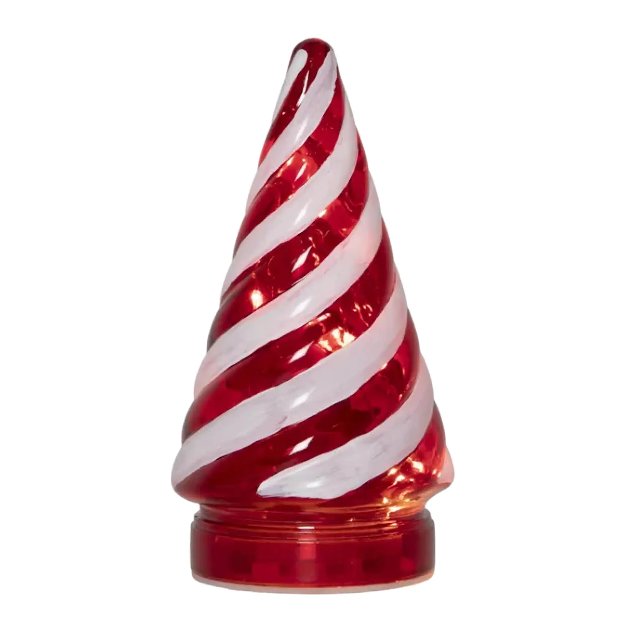 Star Trading Candy Tree bordsdekoration LED 16 cm röd/vit