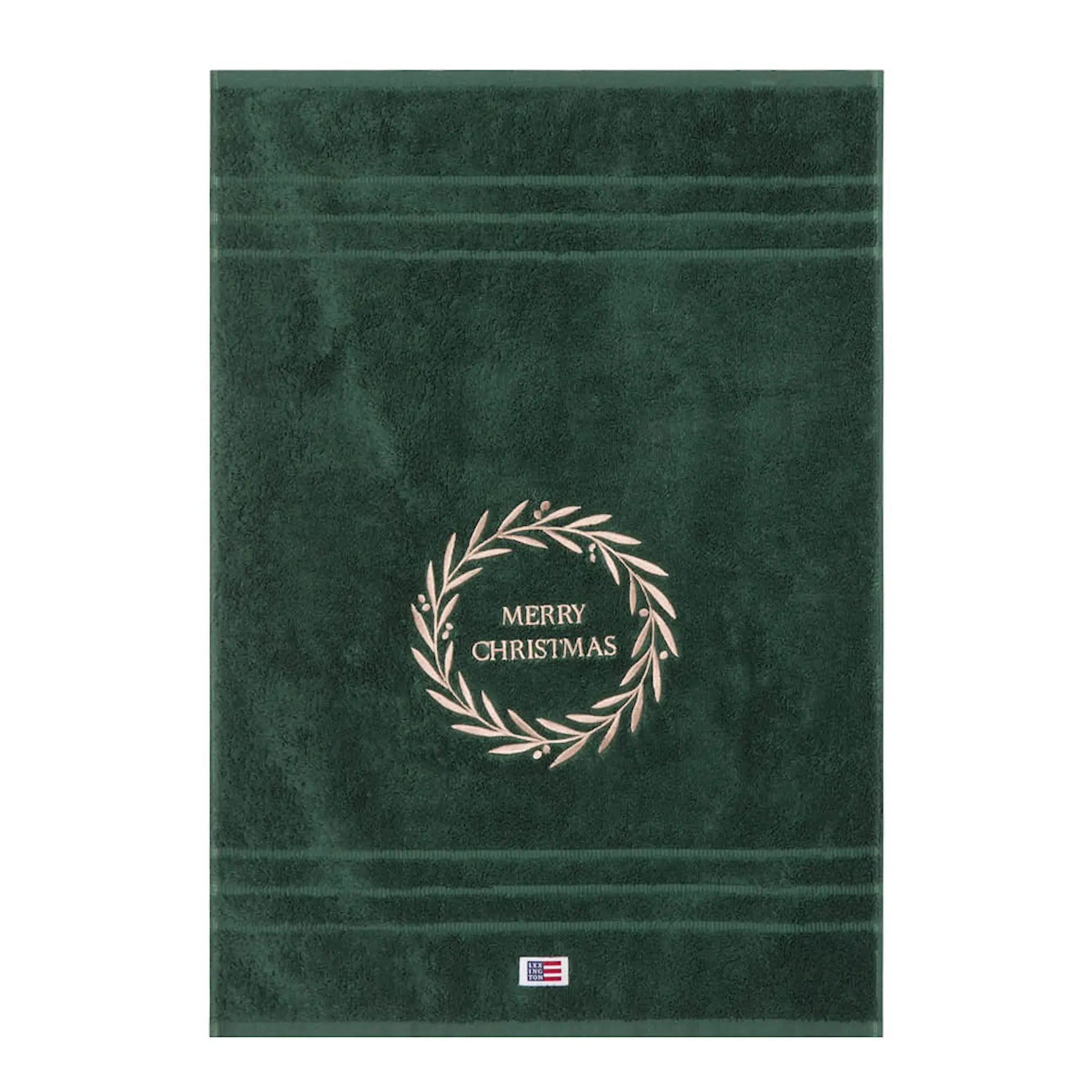 Lexington Original handduk frotté 50x70 cm julkrans enbärsgrön