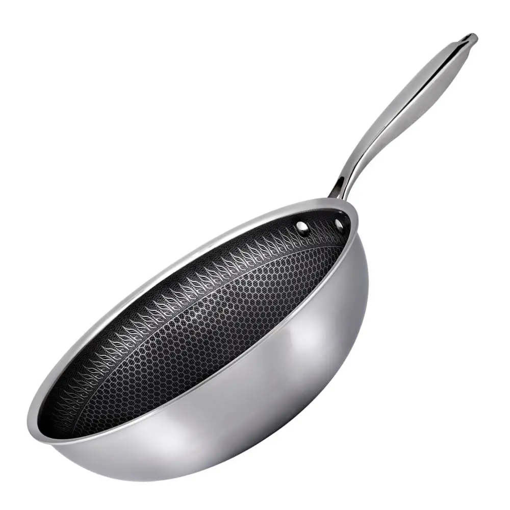 Santo wokkipannu 28 cm hopea/musta