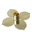 Ljusstake Berså 10,5x10,5x3 cm Guldmetall