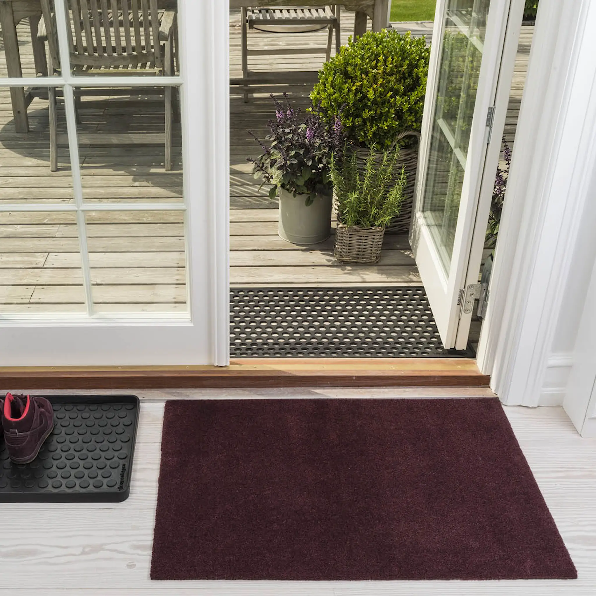 Tica Copenhagen Unicolor golvmatta 90x60 cm bordeaux