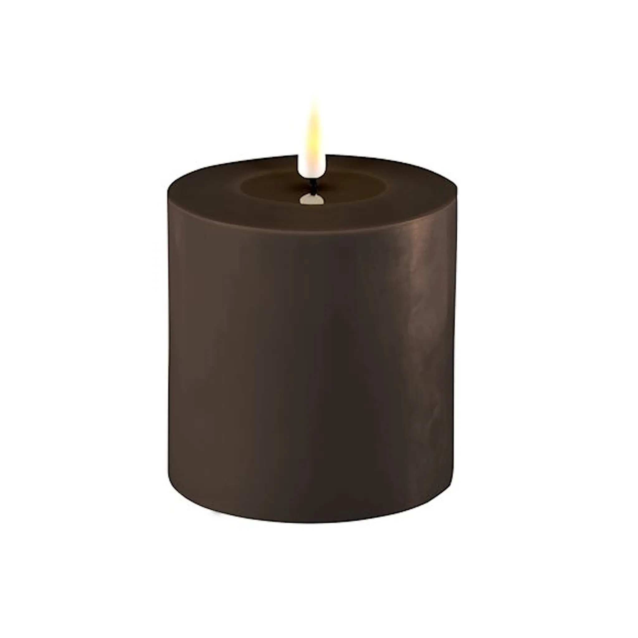 DeluxeHomeart Led Blockljus 10x10 cm Mokka