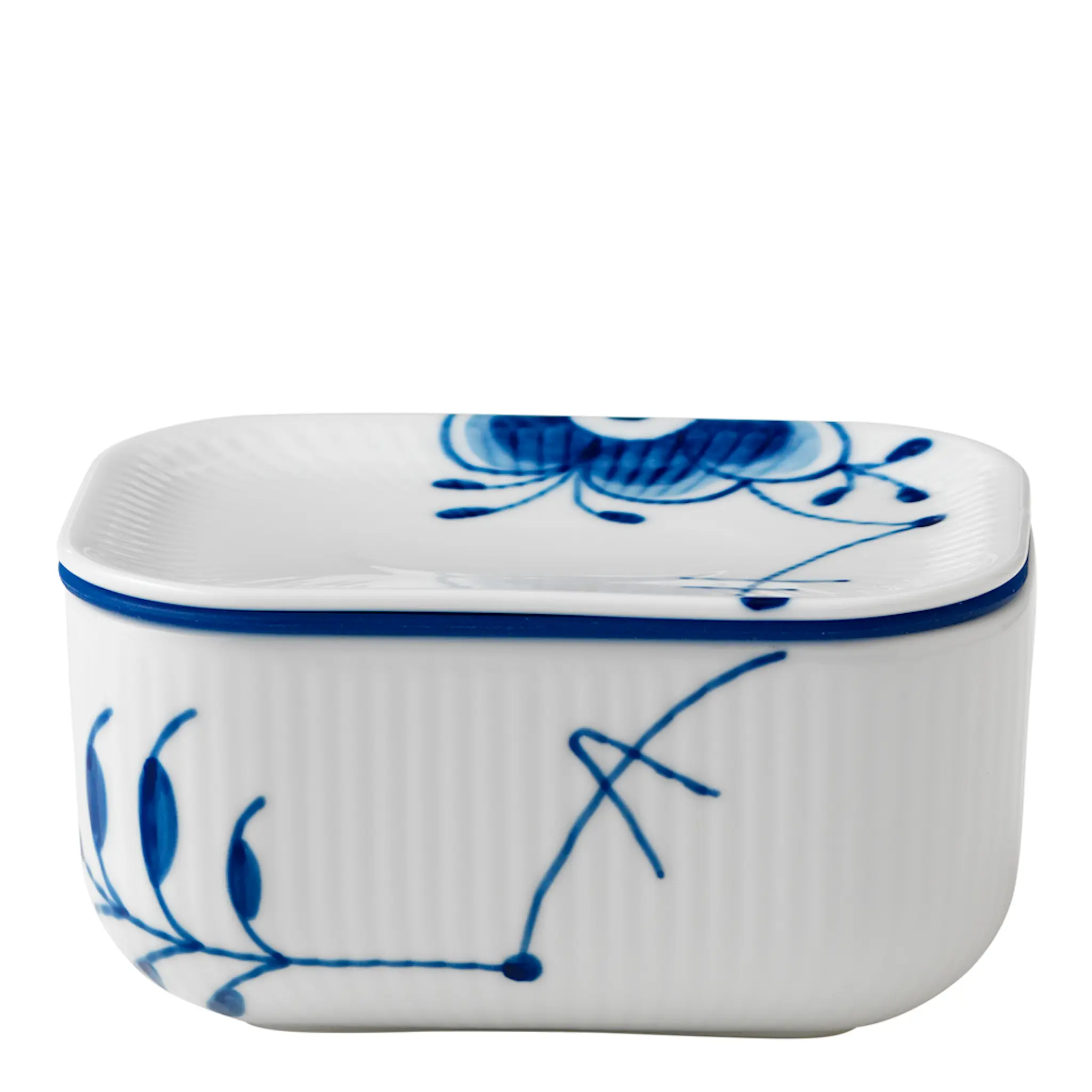 Royal Copenhagen Blue Fluted Mega Smörask med lock 42 cl