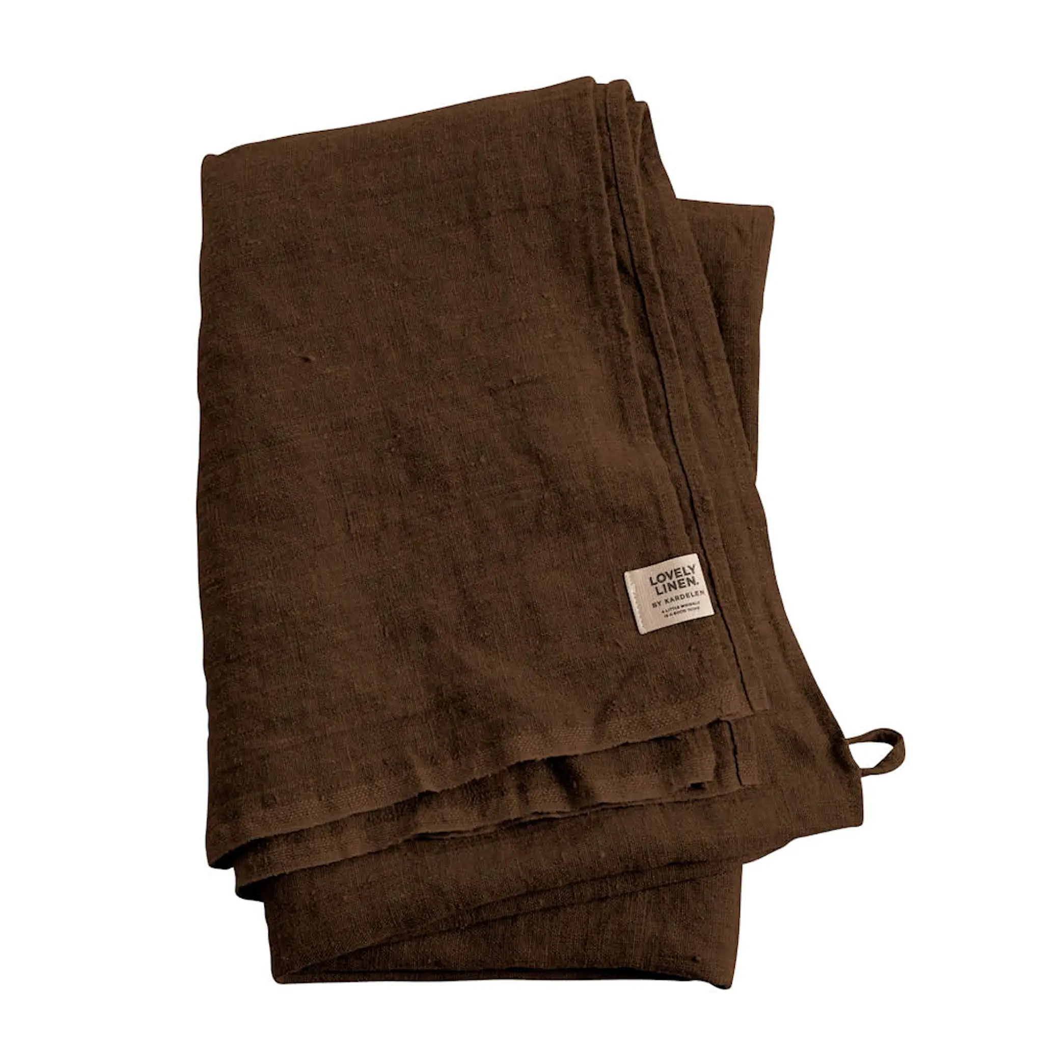 Lovely Linen Lovely Hamam badehåndkle lin 90x145 cm Chocolate