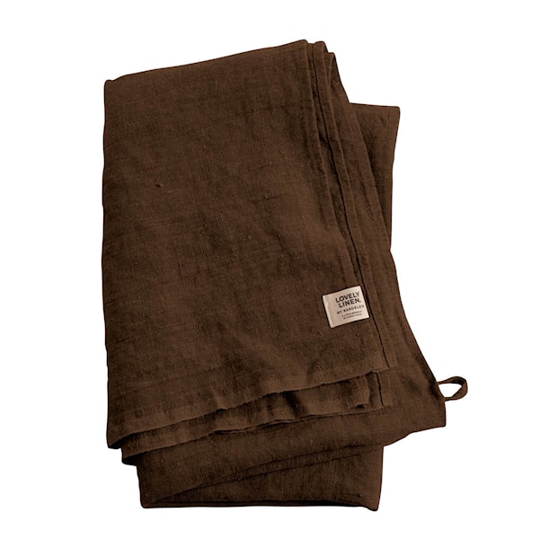 Lovely Hamam badhandduk linne 90x145 cm Chocolate