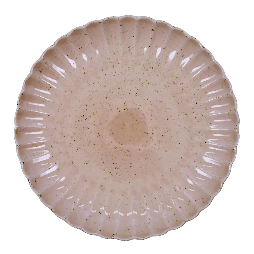 Scallop lautanen 26 cm vaaleanpunainen